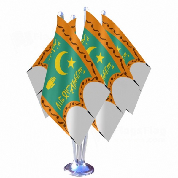 Emirate Of Bukhara Quadruple Table Flag
