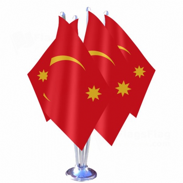 Emirate Of Jabal Shammar Quadruple Table Flag