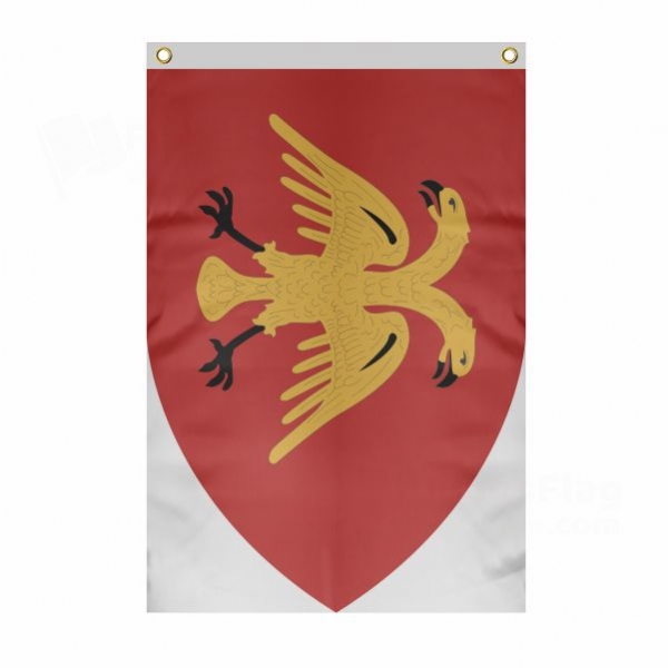 Empire Of Trebizond Large Size Flag Hanging on Building