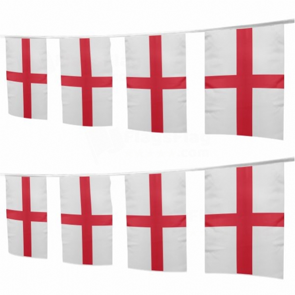 England Square String Flags