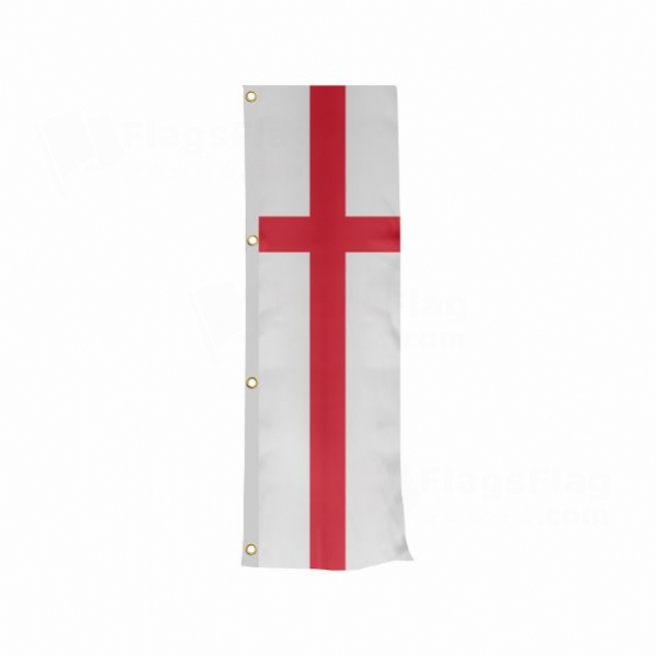 England Vertically Raised Flags