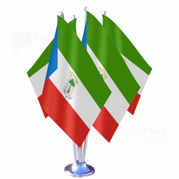 Equatorial Guinea Quadruple Table Flag