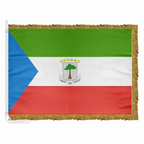 Equatorial Guinea Satin Office Flag