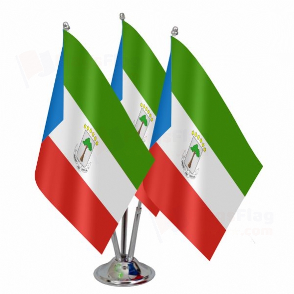 Equatorial Guinea Triple Table Flag