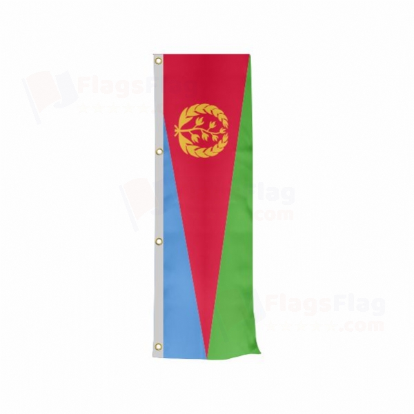 Eritrea Vertically Raised Flags