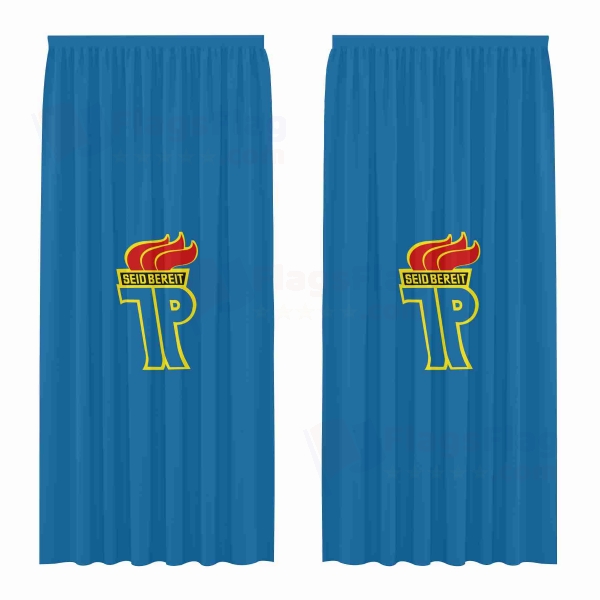 Ernst Thalmann Pioneer Organisation Digital Printed Curtains
