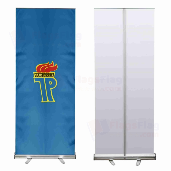 Ernst Thalmann Pioneer Organisation Roll Up Banner