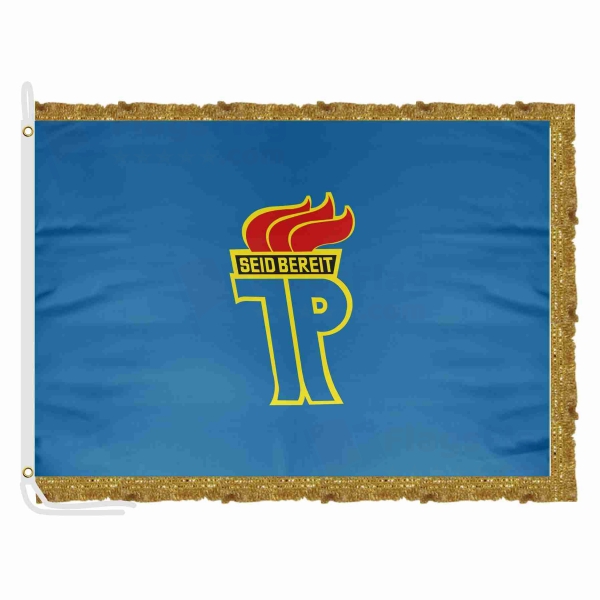 Ernst Thalmann Pioneer Organisation Satin Office Flag