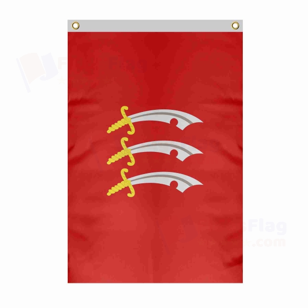 Essex Large Size Flag Hanging on Building