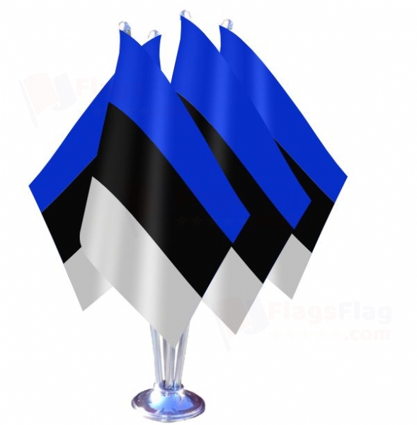 Estonia Quadruple Table Flag