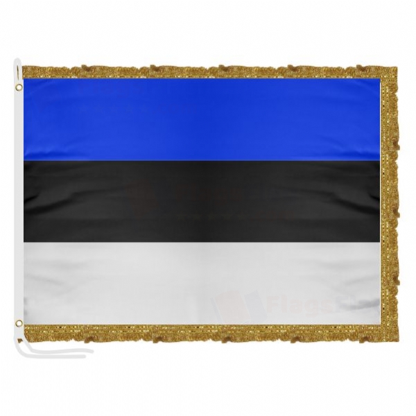 Estonia Satin Office Flag