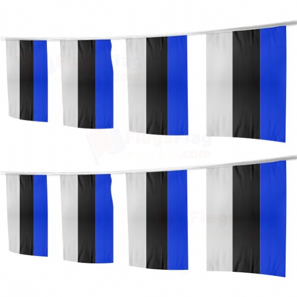 Estonia Square String Flags