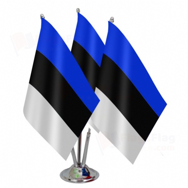Estonia Triple Table Flag