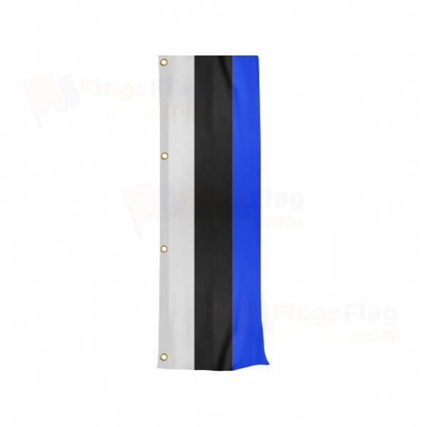 Estonia Vertically Raised Flags