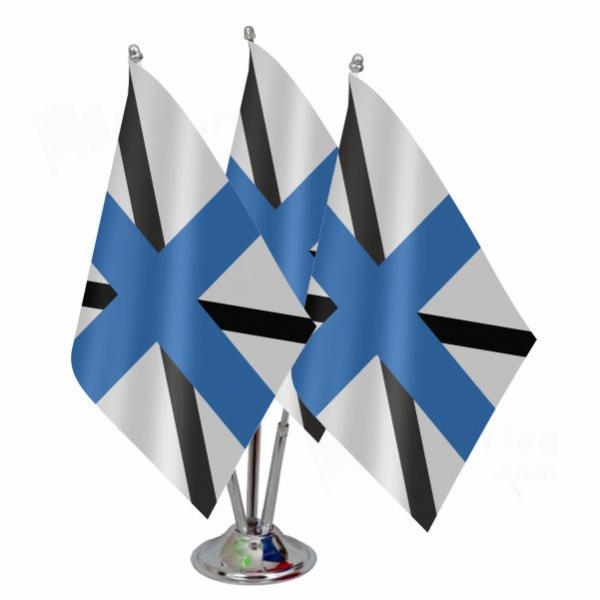Estonian Navy Triple Table Flag