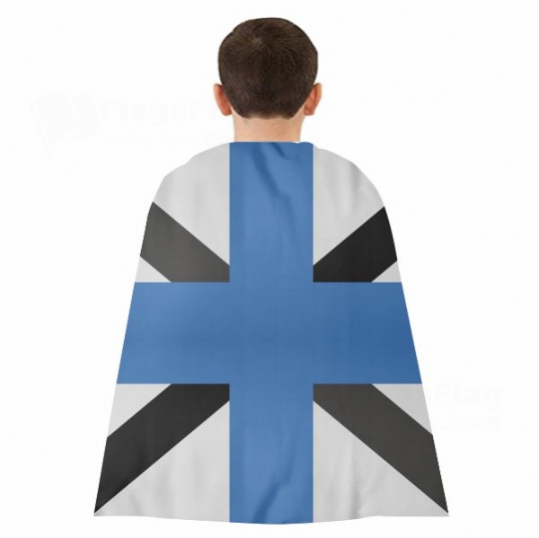 Estonian Navy Woven Fabric Cloak Digital Printing