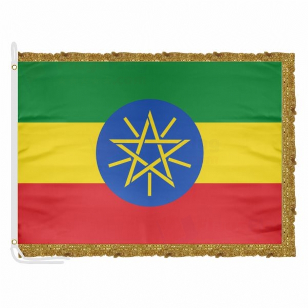Ethiopia Satin Office Flag