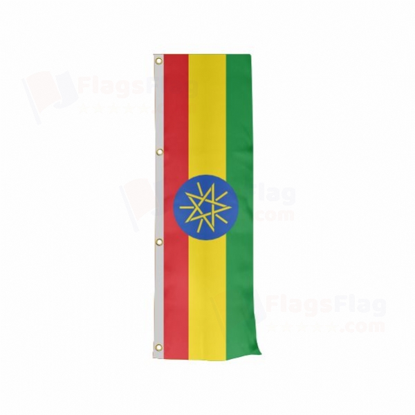 Ethiopia Vertically Raised Flags