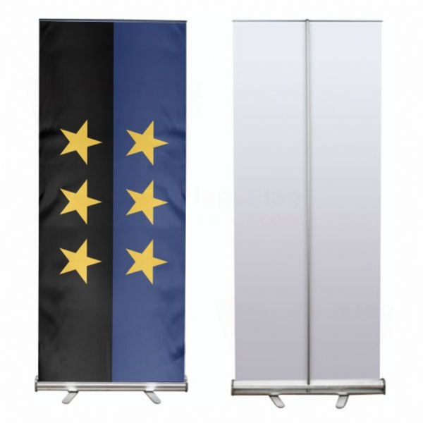 European Coal And Steel Community Roll Up Banner