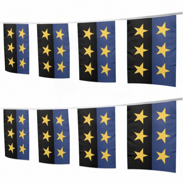 European Coal And Steel Community Square String Flags