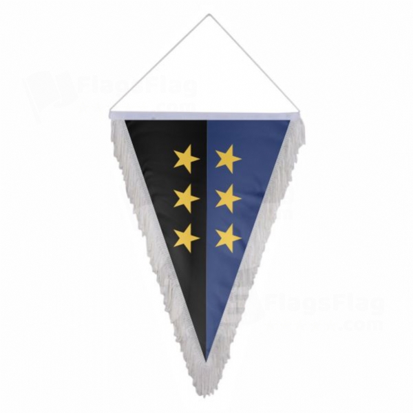 European Coal And Steel Community Triangle Fringed Streamers