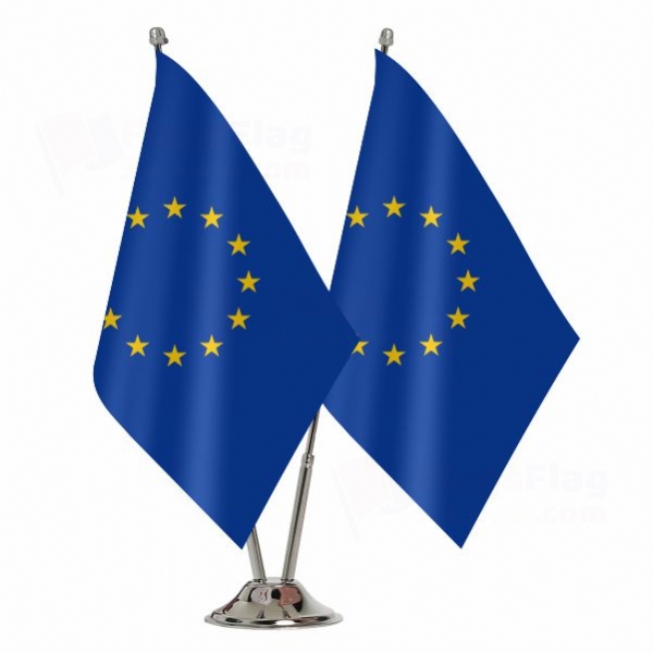 European Union Binary Table Flag