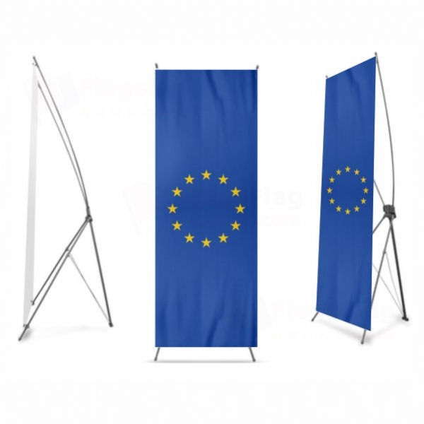 European Union Digital Print X Banner