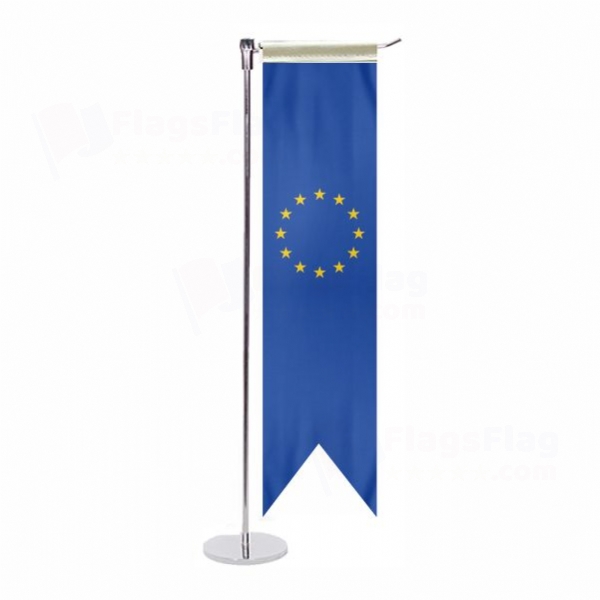 European Union L Table Flag