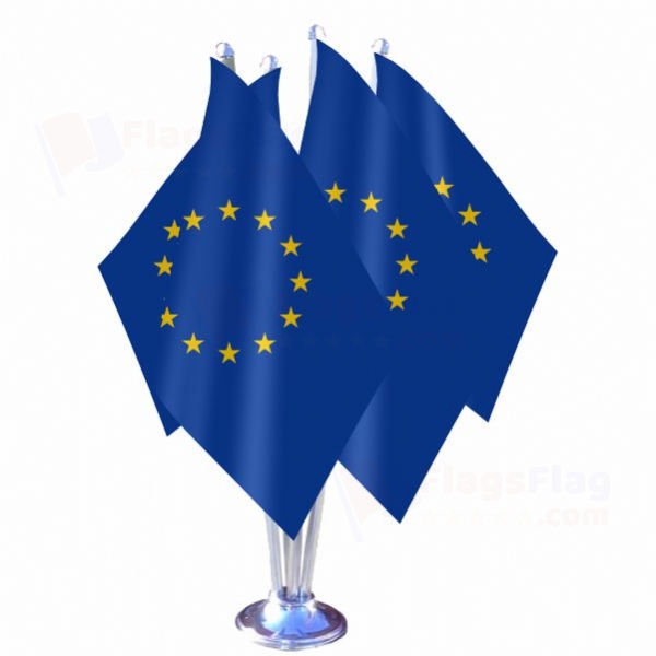 European Union Quadruple Table Flag