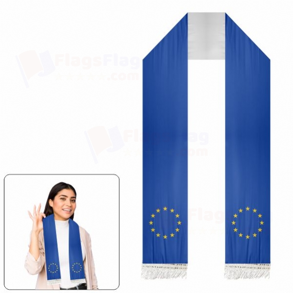 European Union Scarf Digital Printing