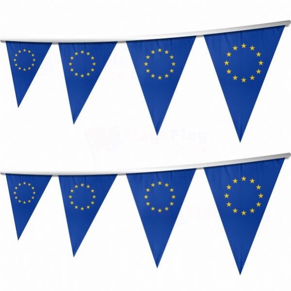 European Union Stringed Triangle Flag