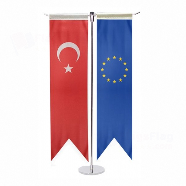 European Union T Table Flag