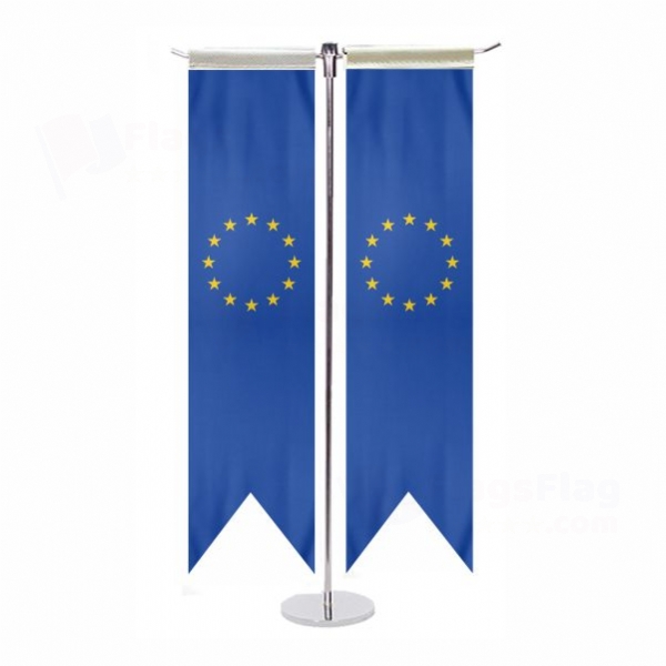 European Union T Table Flags