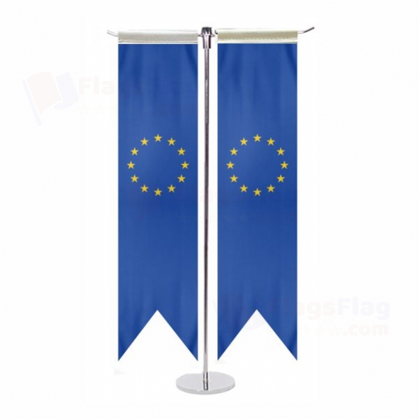 European Union T Table Flags