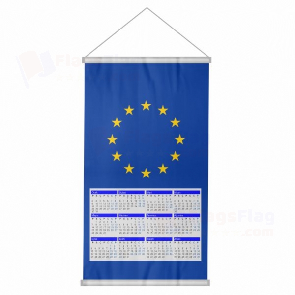 European Union Woven Fabric Digital Printing Calendar