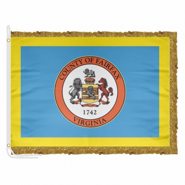 Fairfax County Virginia Satin Office Flag