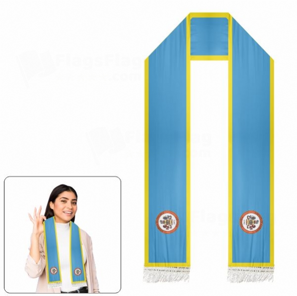 Fairfax County Virginia Scarf Digital Printing