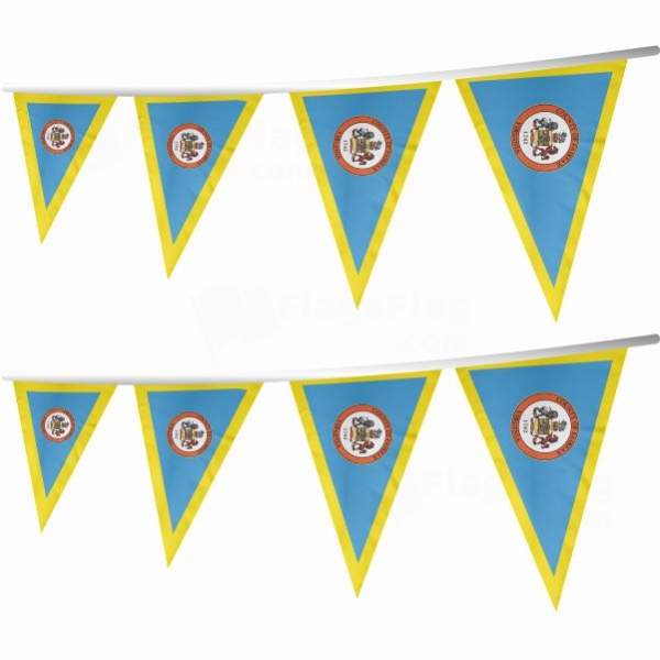 Fairfax County Virginia Stringed Triangle Flag