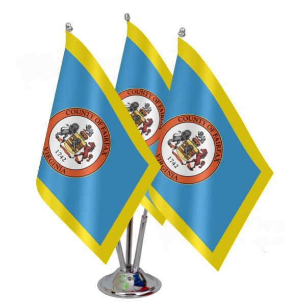 Fairfax County Virginia Triple Table Flag