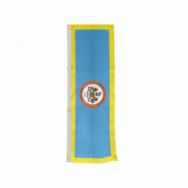 Fairfax County Virginia Vertically Raised Flags