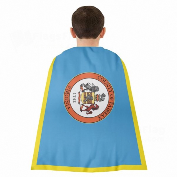 Fairfax County Virginia Woven Fabric Cloak Digital Printing