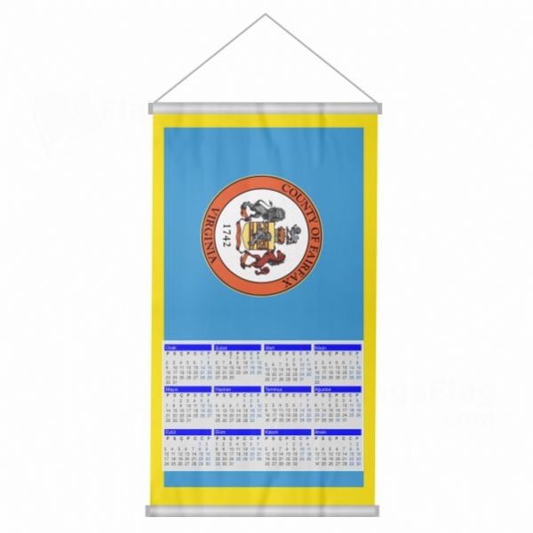 Fairfax County Virginia Woven Fabric Digital Printing Calendar