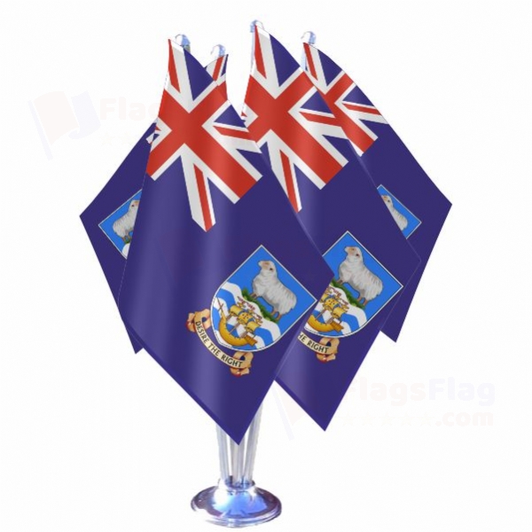 Falkland Islands Quadruple Table Flag
