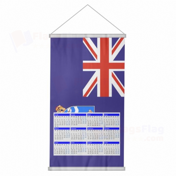 Falkland Islands Woven Fabric Digital Printing Calendar