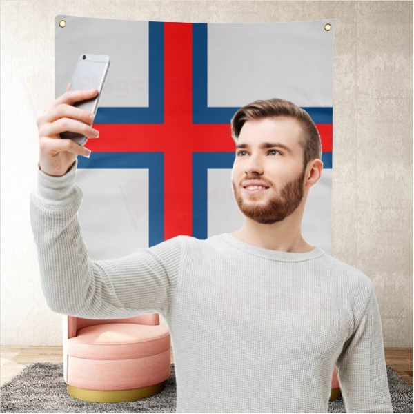 Faroe Islands Background Selfie Shooting Landscapes