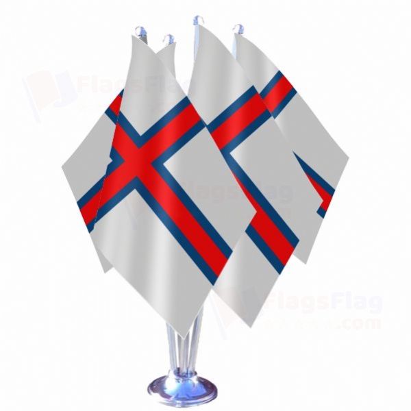 Faroe Islands Quadruple Table Flag