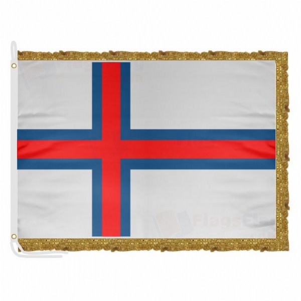 Faroe Islands Satin Office Flag