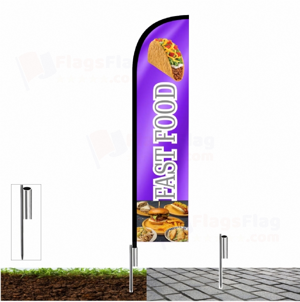 Fast Food Advertising Flags