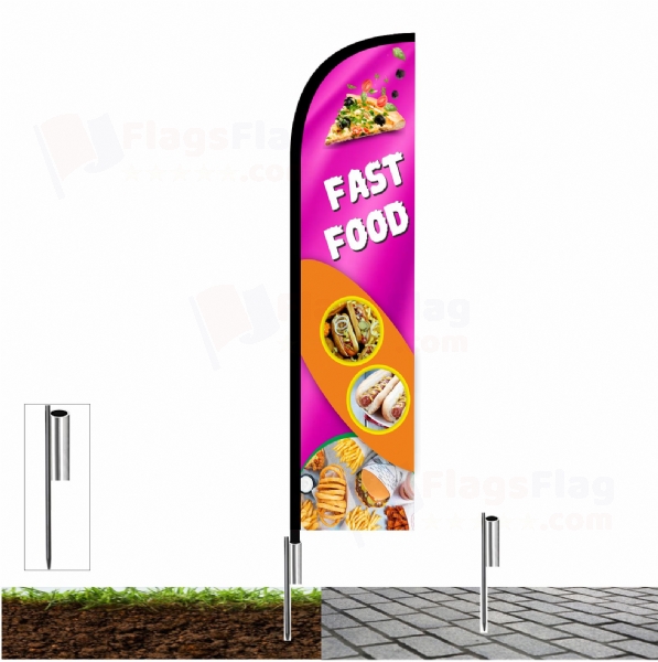 Fast Food Beach Flags
