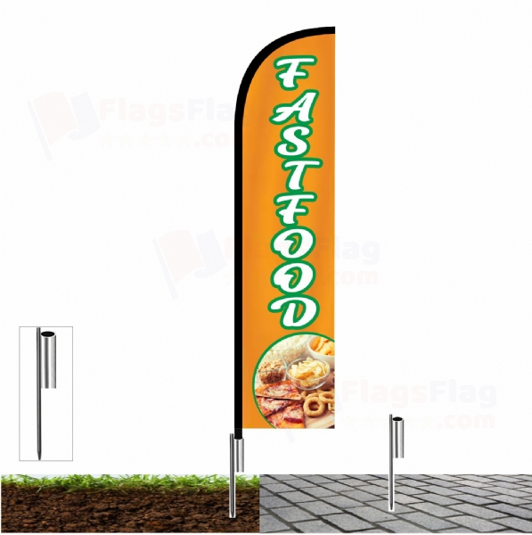 Fast Food Pavement Flags
